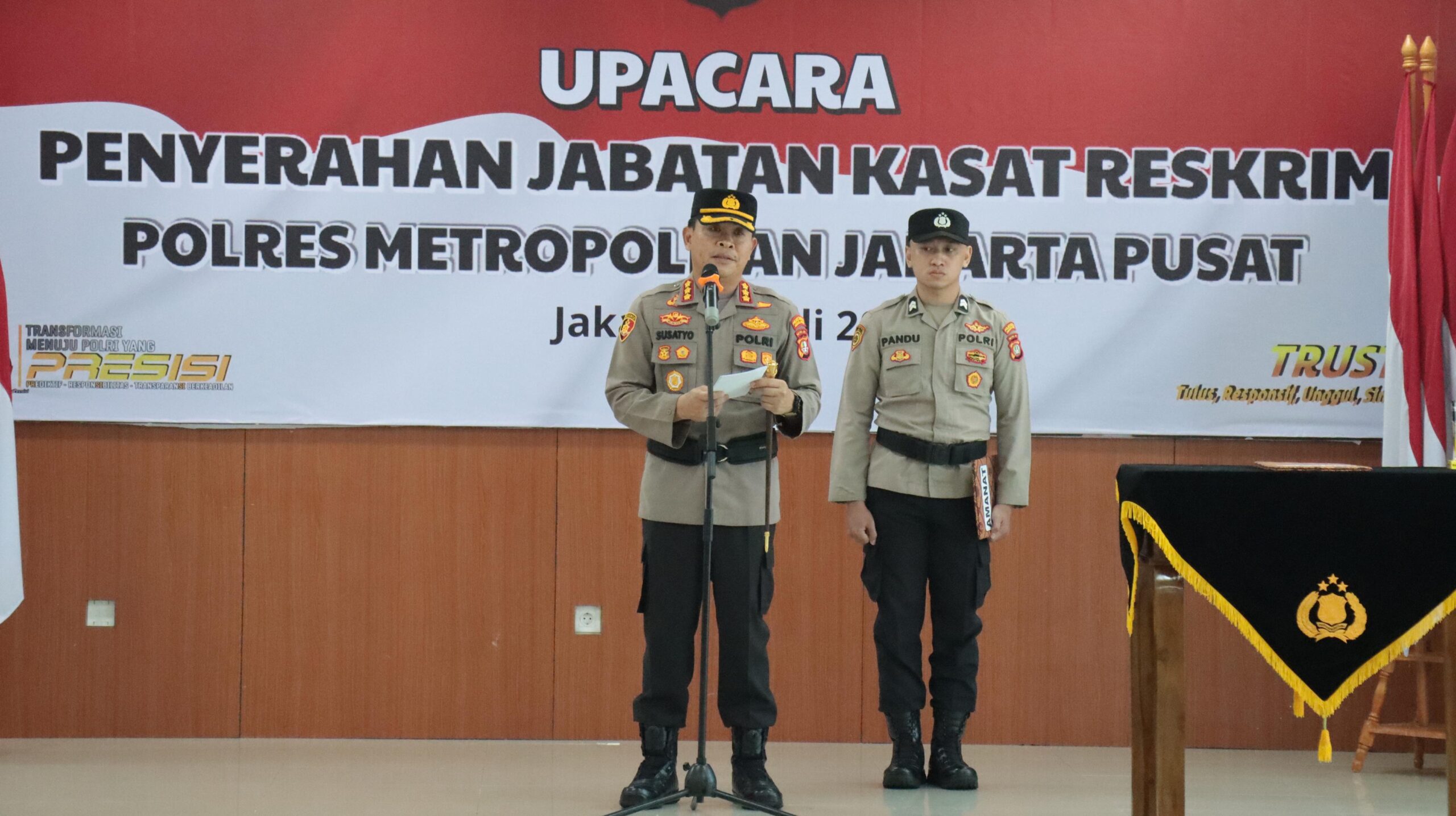 Penyerahan Jabatan Kasat Reskrim, AKBP Firdaus Kini Kapolres Mesuji Lampung