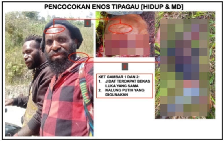 Prajurit TNI Lumpuhkan Tokoh OPM Enos Tipagau di Intan Jaya