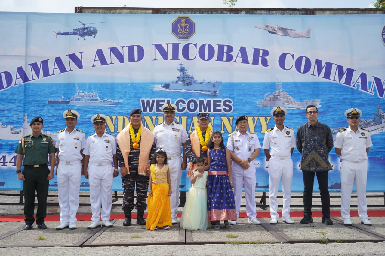 Satgas Patkor Indindo 44/25, KRI Lambung Mangkurat-374 Disambut Dengan Hangat di Kepulauan Andaman