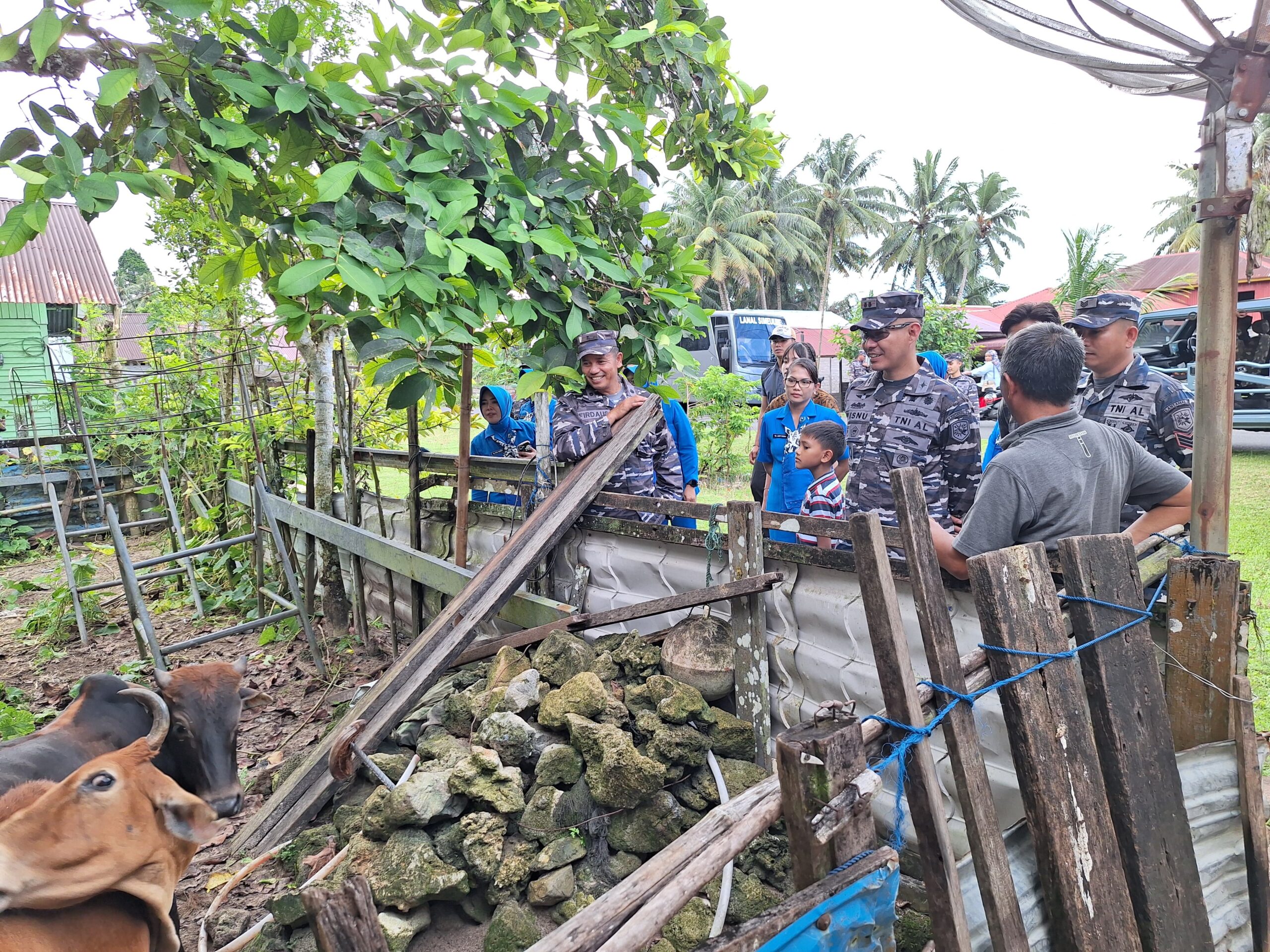 Danlanal Simeulue Laksanakan Kunjungan Kerja Ke Posal Labuhan Bajau