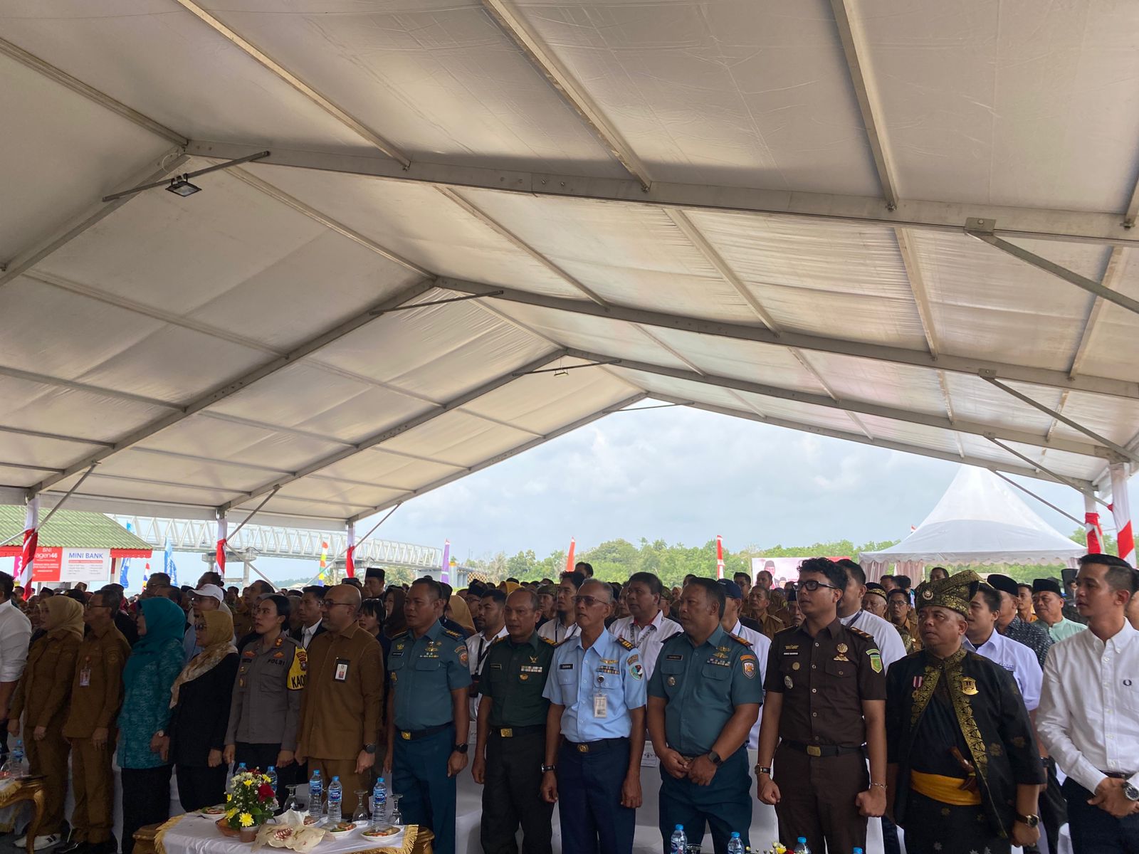 Lanal Bintan Hadiri Acara Peluncuran Kelembagaan 80.000 Koperasi Desa Oleh Presiden RI Secara Daring