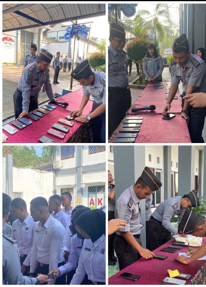 Komitmen Anti-Judi Online: Lapas Narkotika Samarinda Periksa HP Seluruh Pegawai