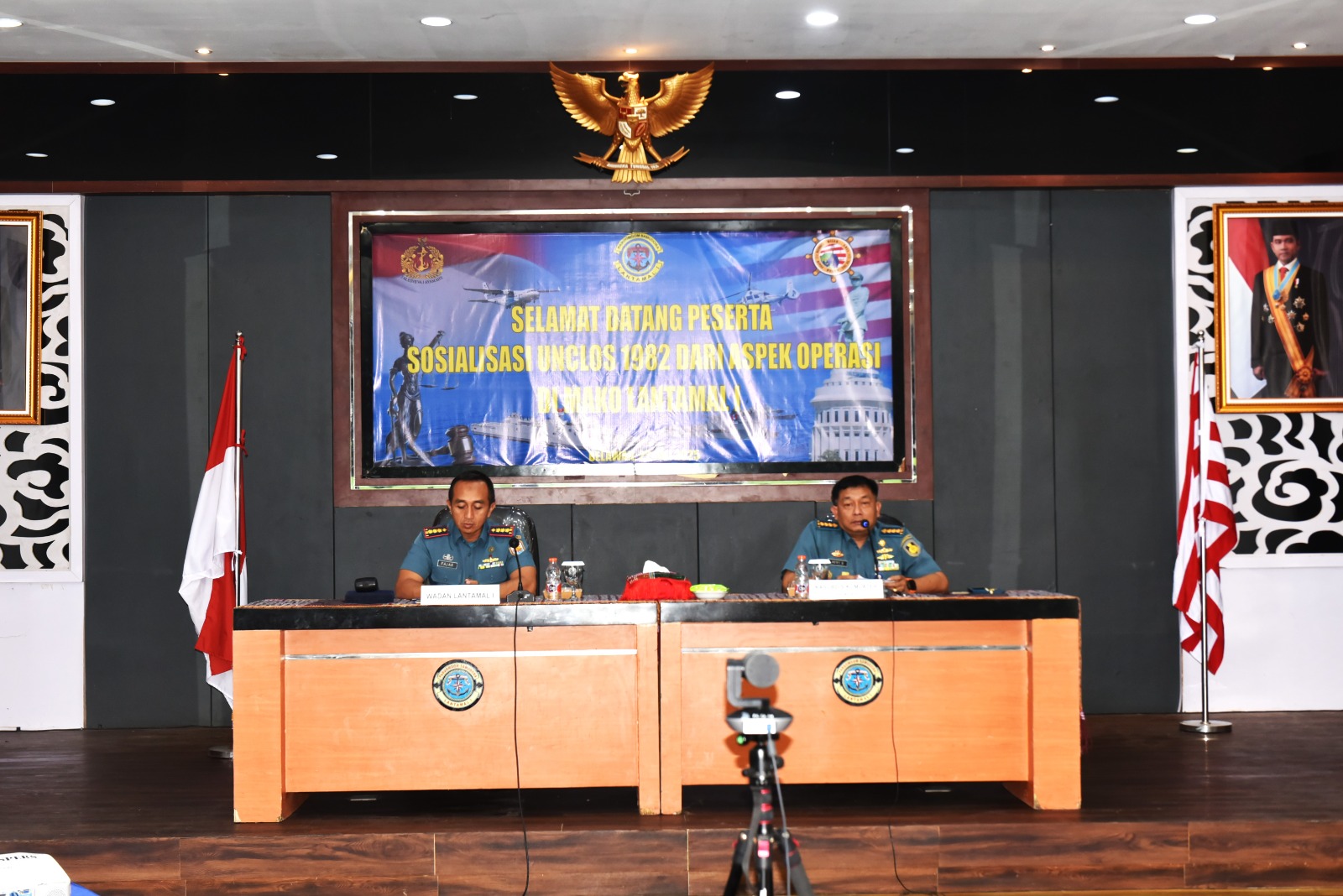 Tingkatkan Kualitas SDM, Prajurit Lantamal I Ikuti Sosialisasi Unclos 1982 Oleh Tim Diskum TNI AL