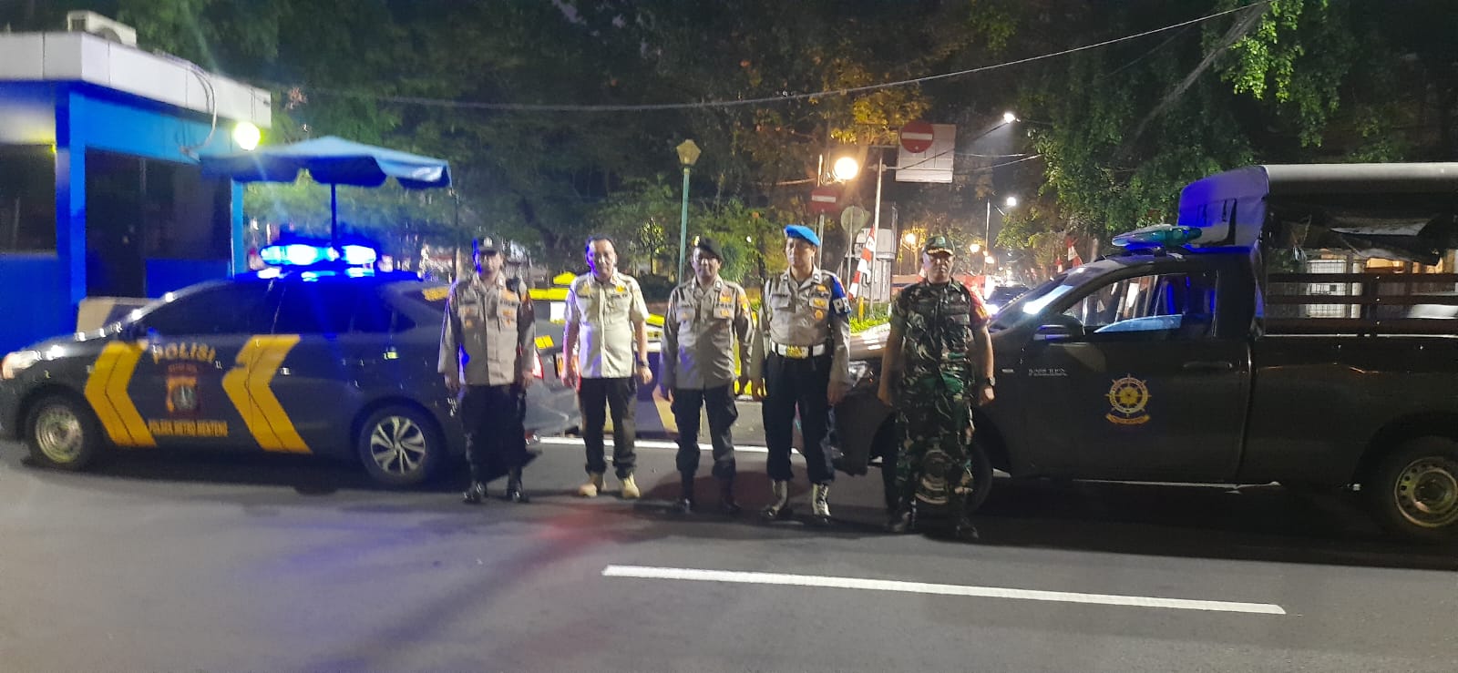 Patroli 3 Pilar Menteng Jaga Jalan Teuku Umar Tetap Aman dan Kondusif