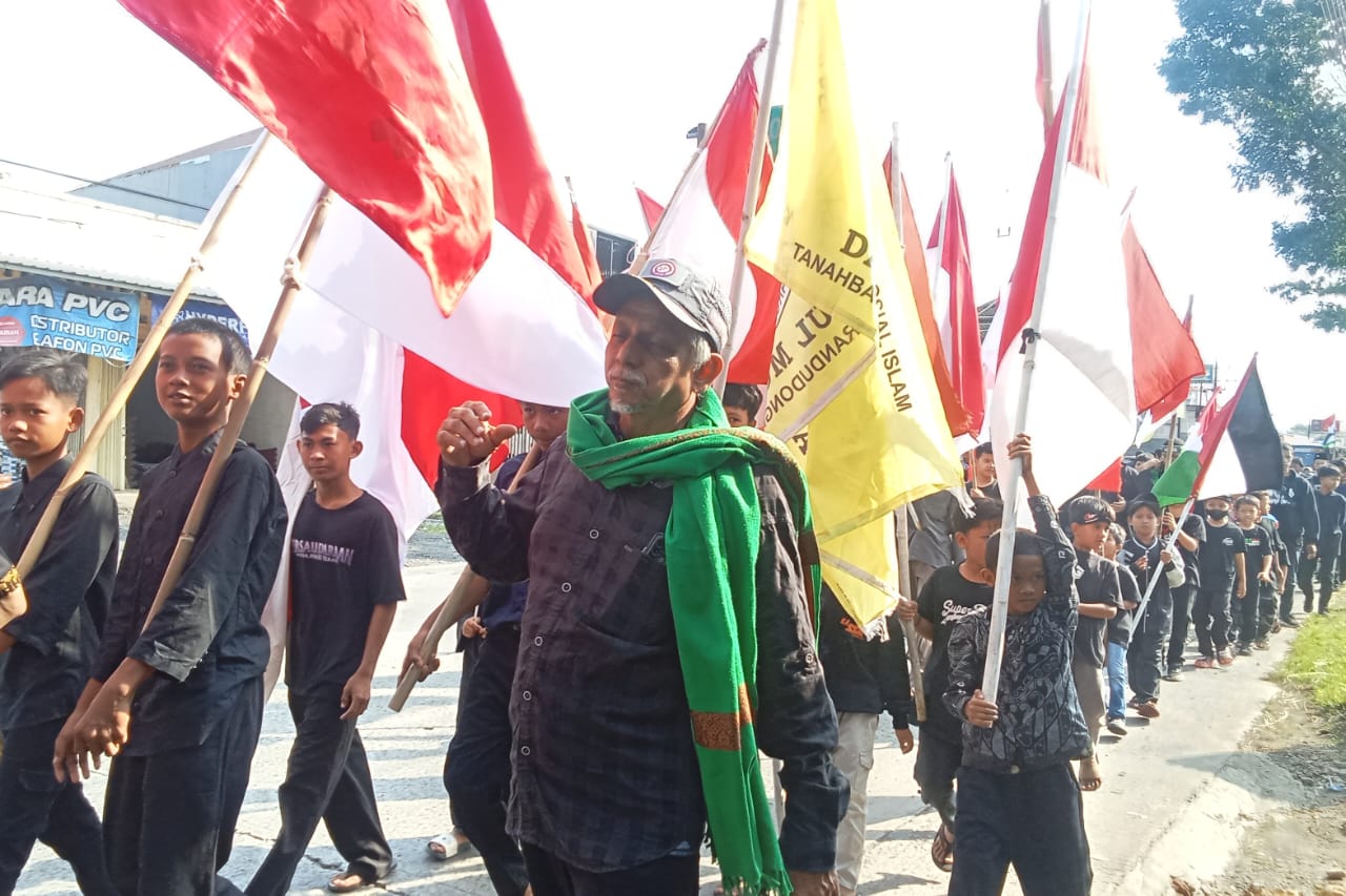 Jelang HUT RI Ke -80 Ratusan Warga Dari Berbagai Daerah Gelar Acara Napak Tilas Arbain