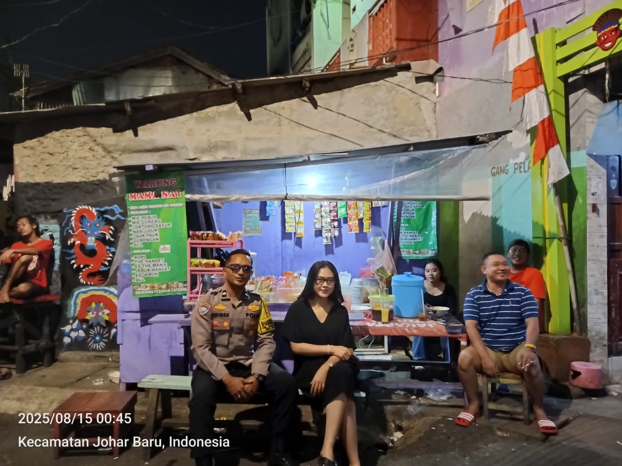 Jelang HUT RI ke-80, Polsek Johar Baru Perkuat Sinergi dengan Karang Taruna