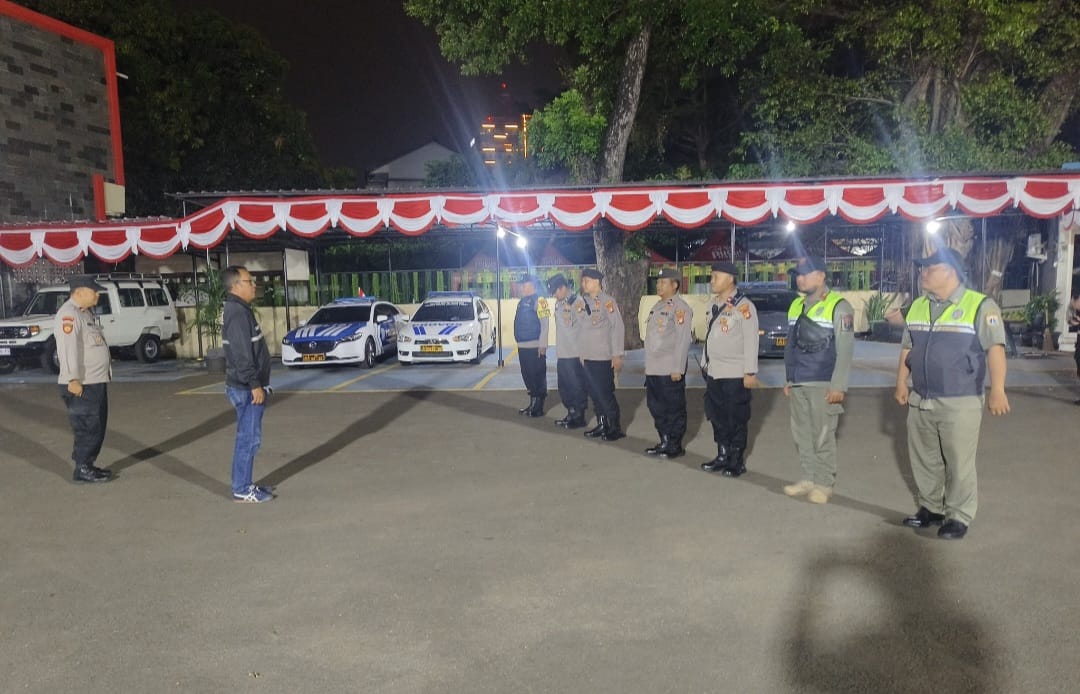 Polsek Metro Menteng Gelar Apel Patroli Cipkon Demi Menteng Aman dan Nyaman
