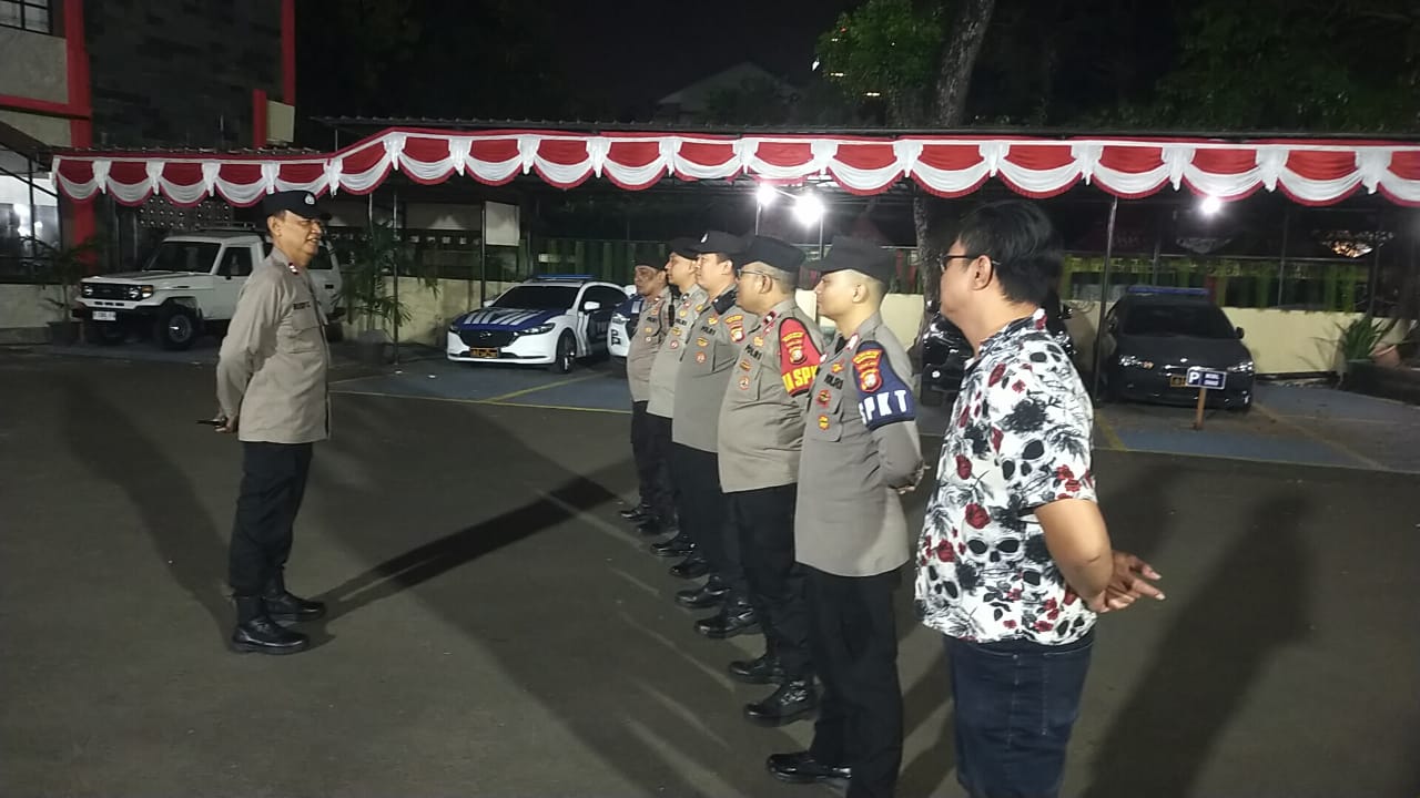 Apel Patroli Cipkon Menteng, Polisi Intensifkan Antisipasi Gangguan Kamtibmas