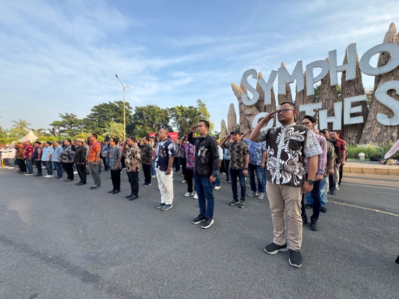 Khidmat dan Meriah, Ancol Gelar Upacara HUT RI ke-80 di Symphony of The Sea”
