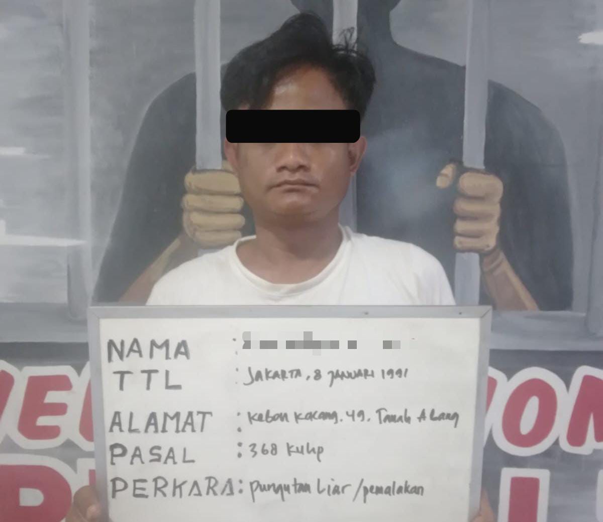 Polsek Metro Tanah Abang Tangkap Pelaku Pungli Viral di Media Sosial, Urine Positif Narkoba