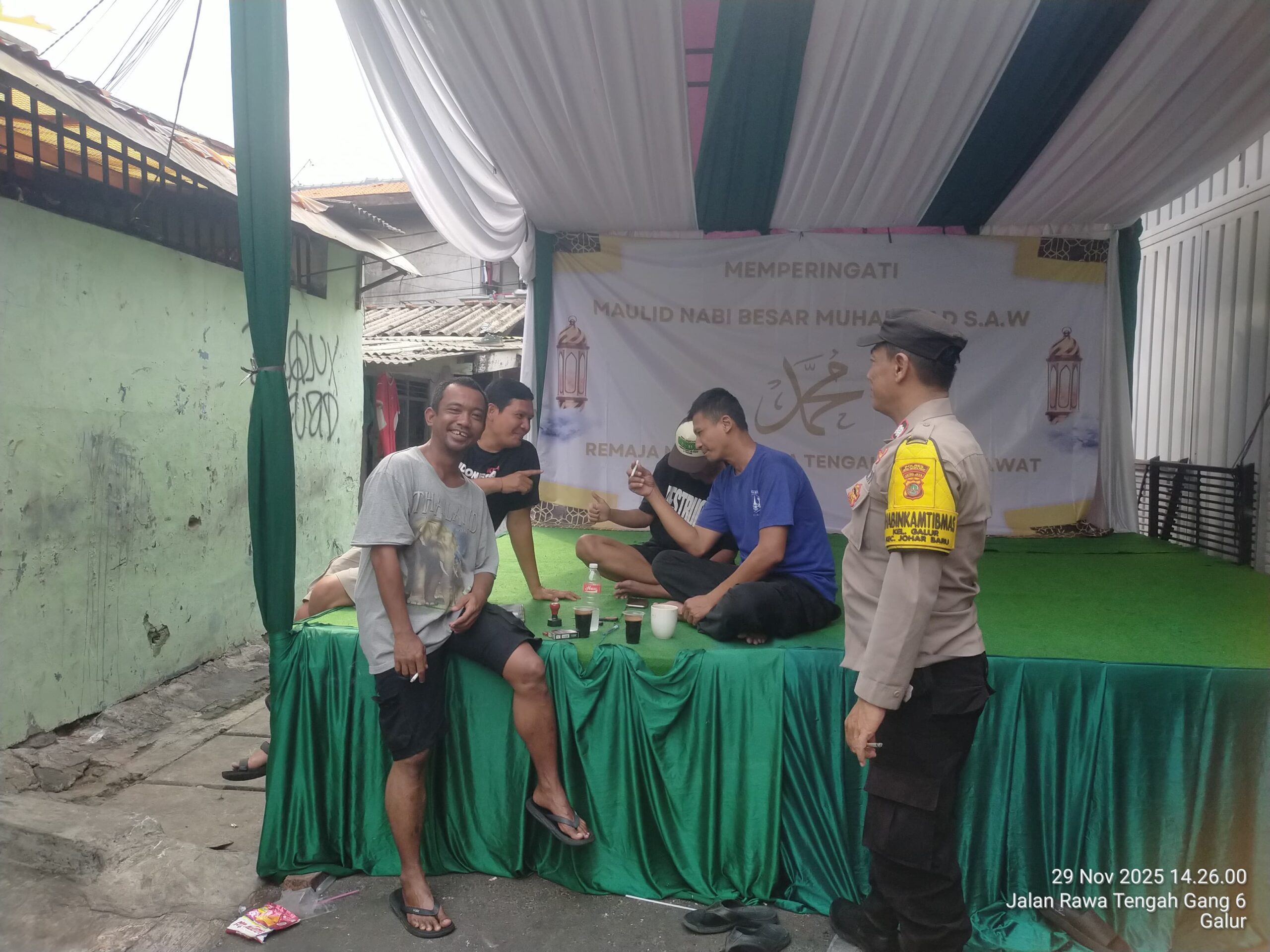 Imbauan Curas, Curanmor dan Tawuran, Bhabinkamtibmas Galur Sambangi Warga RW 05