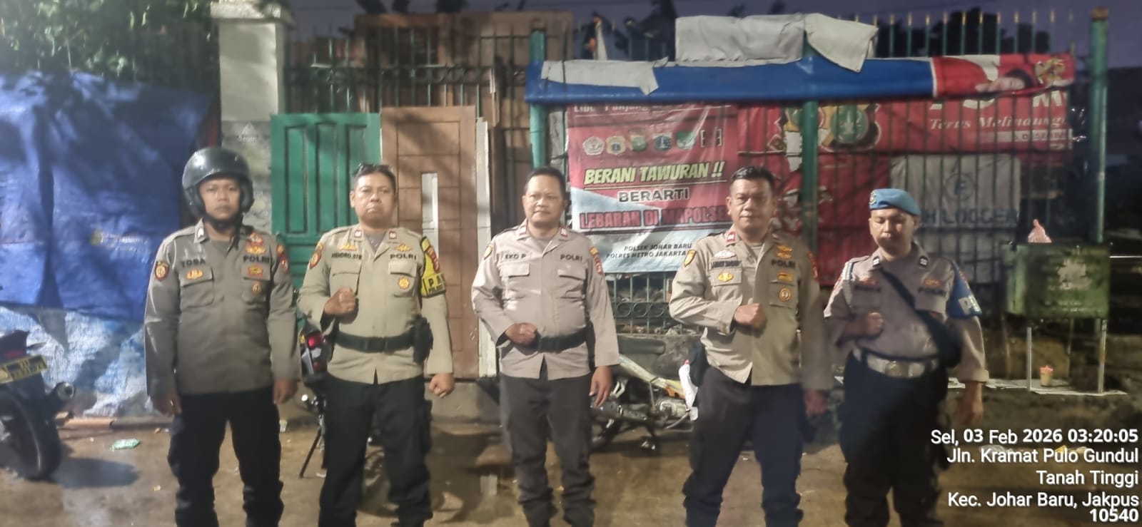 Amankan Jam Rawan, Polisi Lakukan Patroli Mobile di Sejumlah Titik Johar Baru