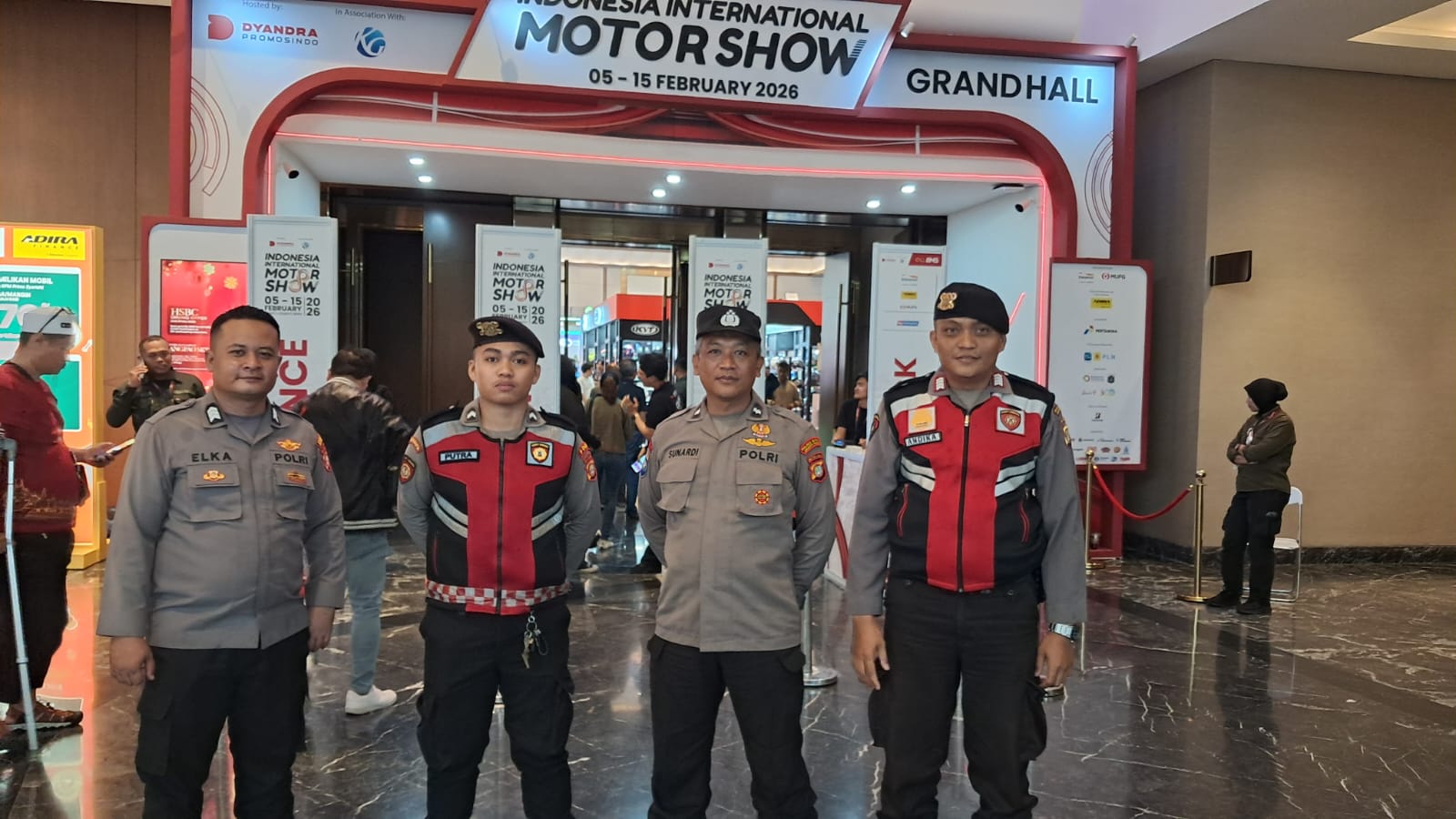Polri Hadir Beri Rasa Aman, Ribuan Pengunjung Padati IIMS 2026 dengan Tertib