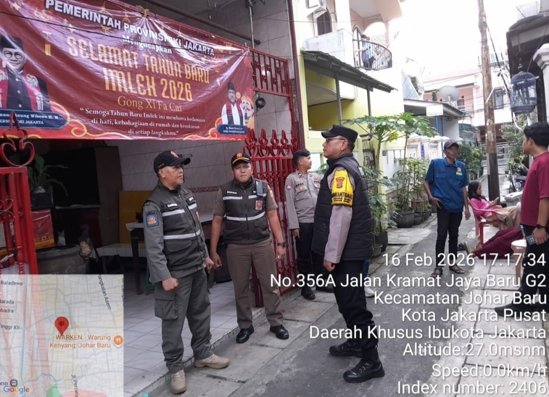 Pelayanan dan Pengamanan Ibadah, Polisi Pantau Vihara Dharma Amurwa Bhumi di Johar Baru