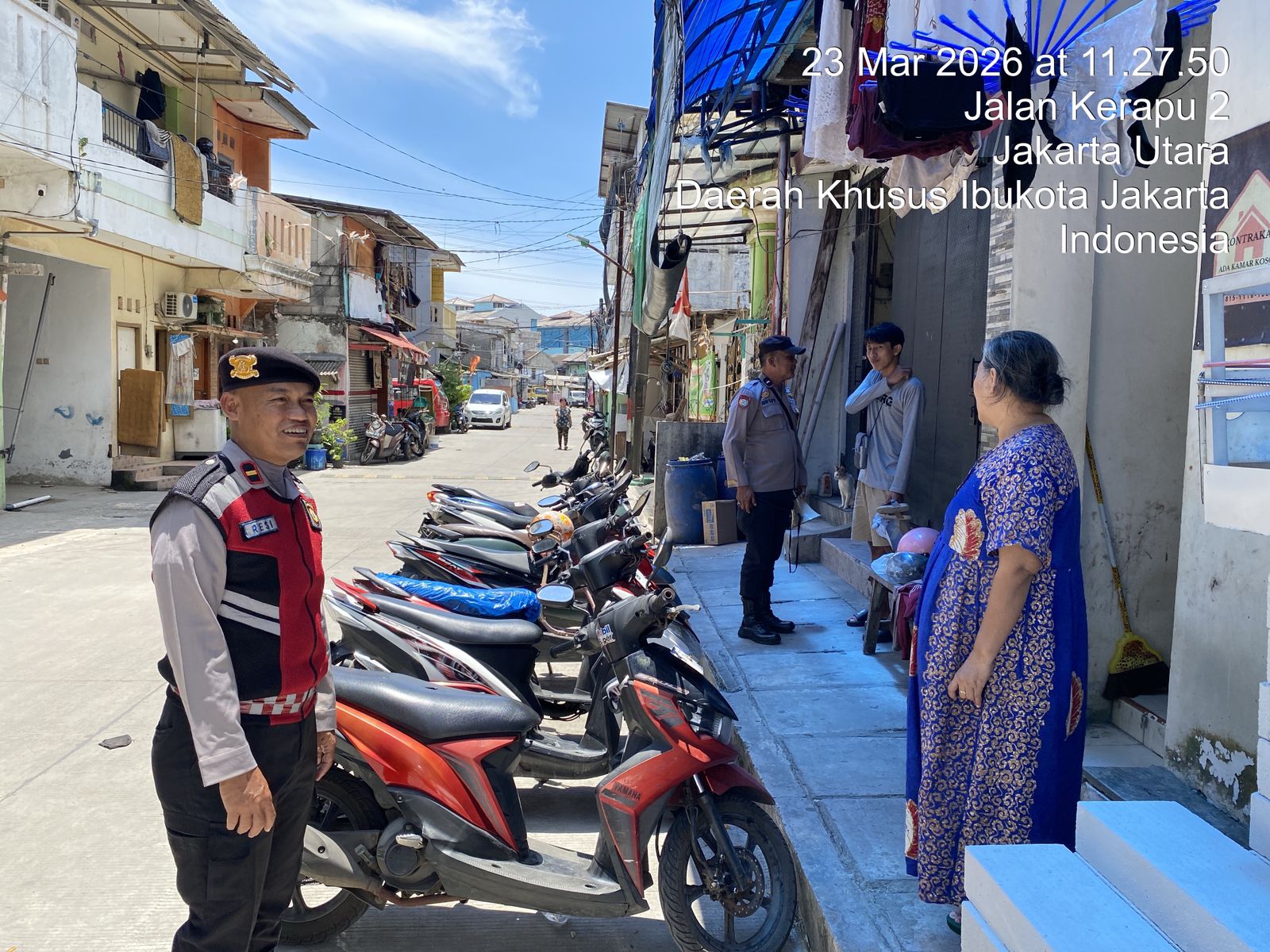Patroli Intensif Polres Priok, Jaga Keamanan Permukiman Ditinggal Mudik Lebaran