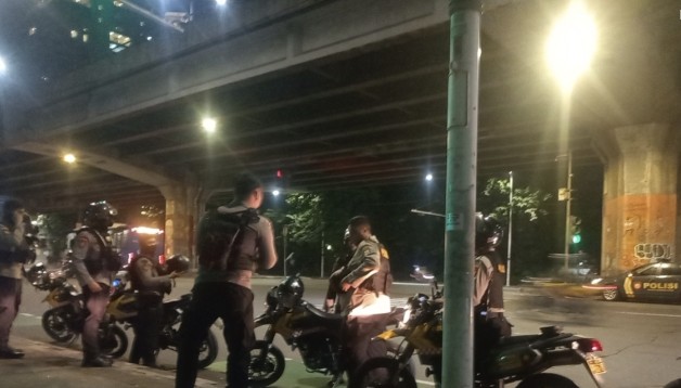 Patroli Cipkon Polsek Cempaka Putih Antisipasi Balap Liar, Warga Diberi Rasa Aman di Dini Hari