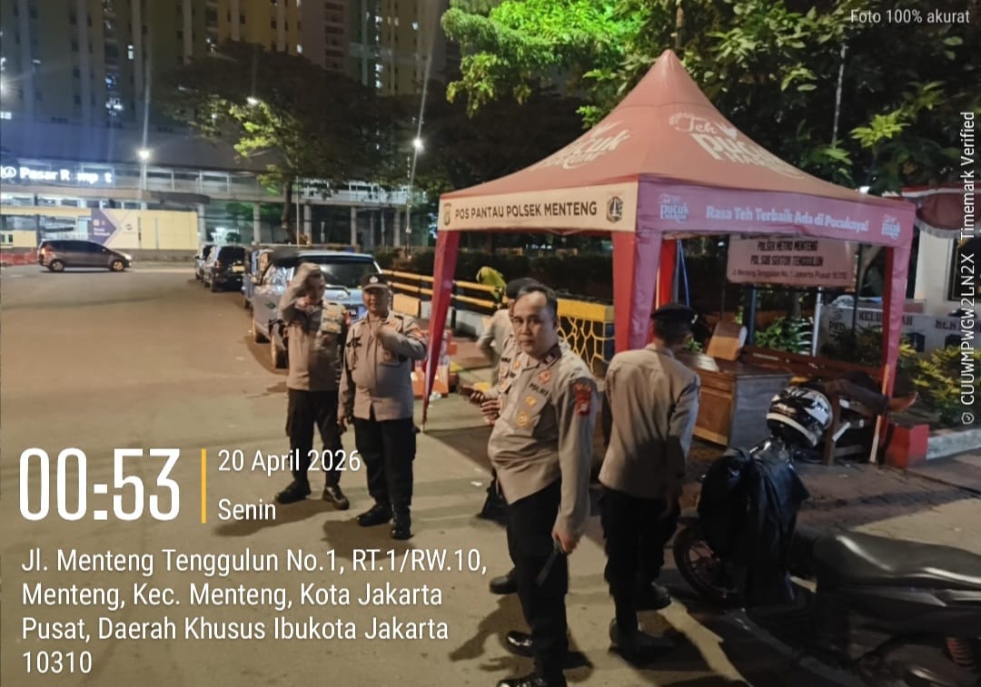 Patroli Malam Menteng Diperketat di Batas Menteng Tenggulun, Polisi Antisipasi Kerawanan
