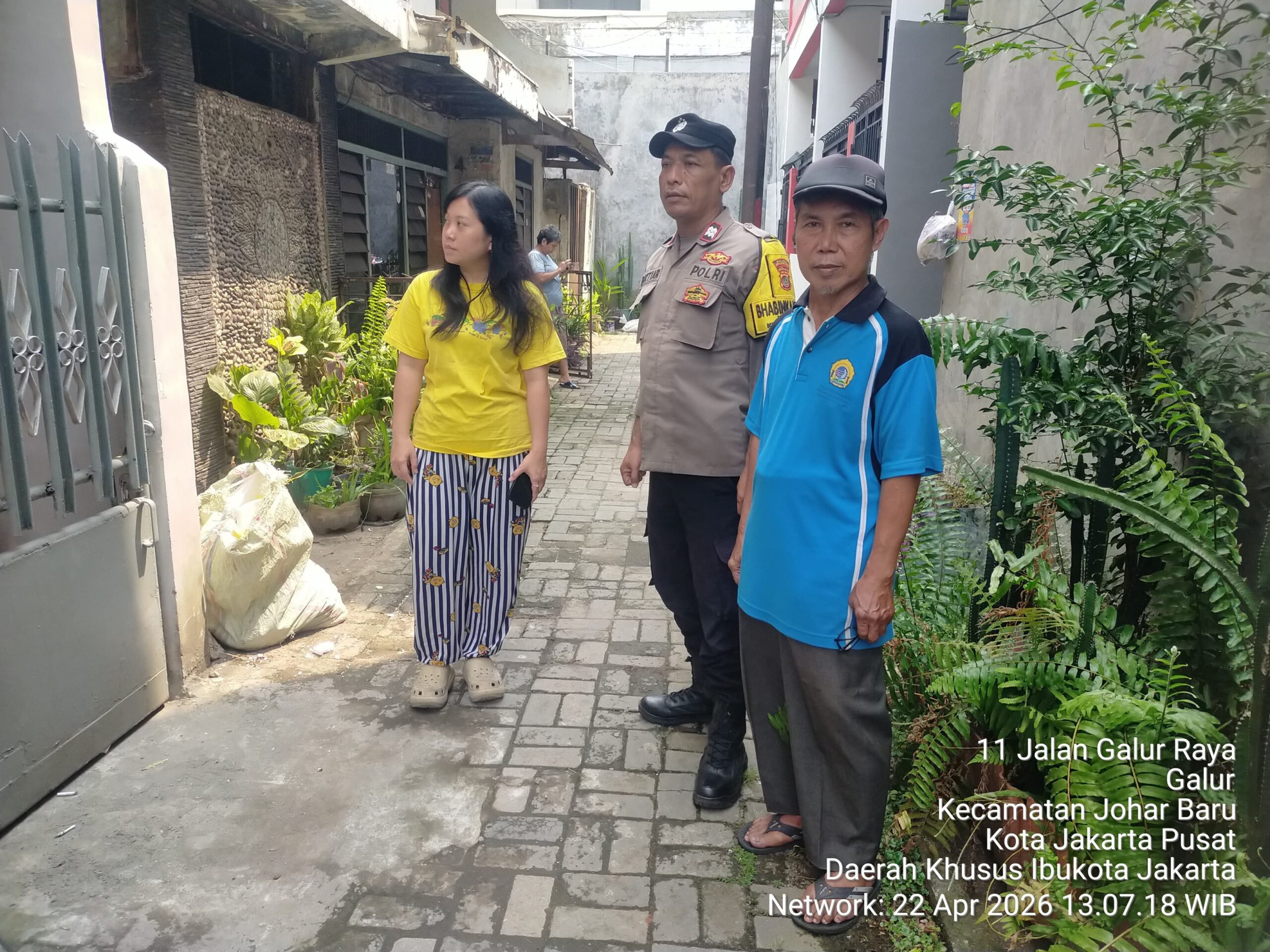 Polisi Cek TKP Pencurian Motor di Johar Baru, Warga Diminta Tingkatkan Kewaspadaan