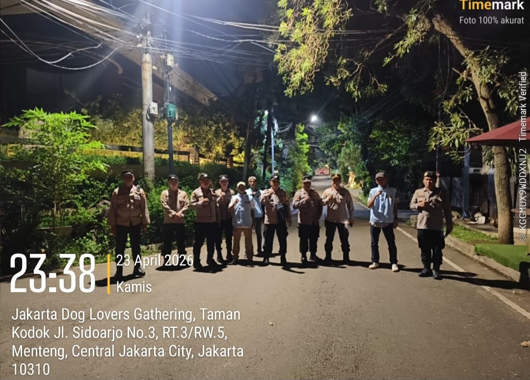 Patroli Cipkon Menteng Intensif, Rumah Pejabat Dijaga Ketat Demi Jakarta Tetap Kondusif