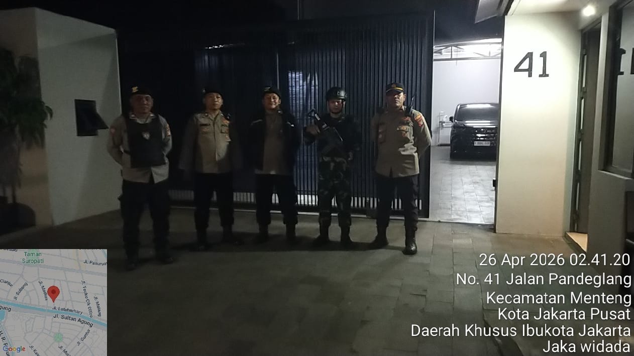 Pengamanan Ketat Kawasan Menteng, Patroli Polisi Sasar Rumah Pejabat di Malam Hari