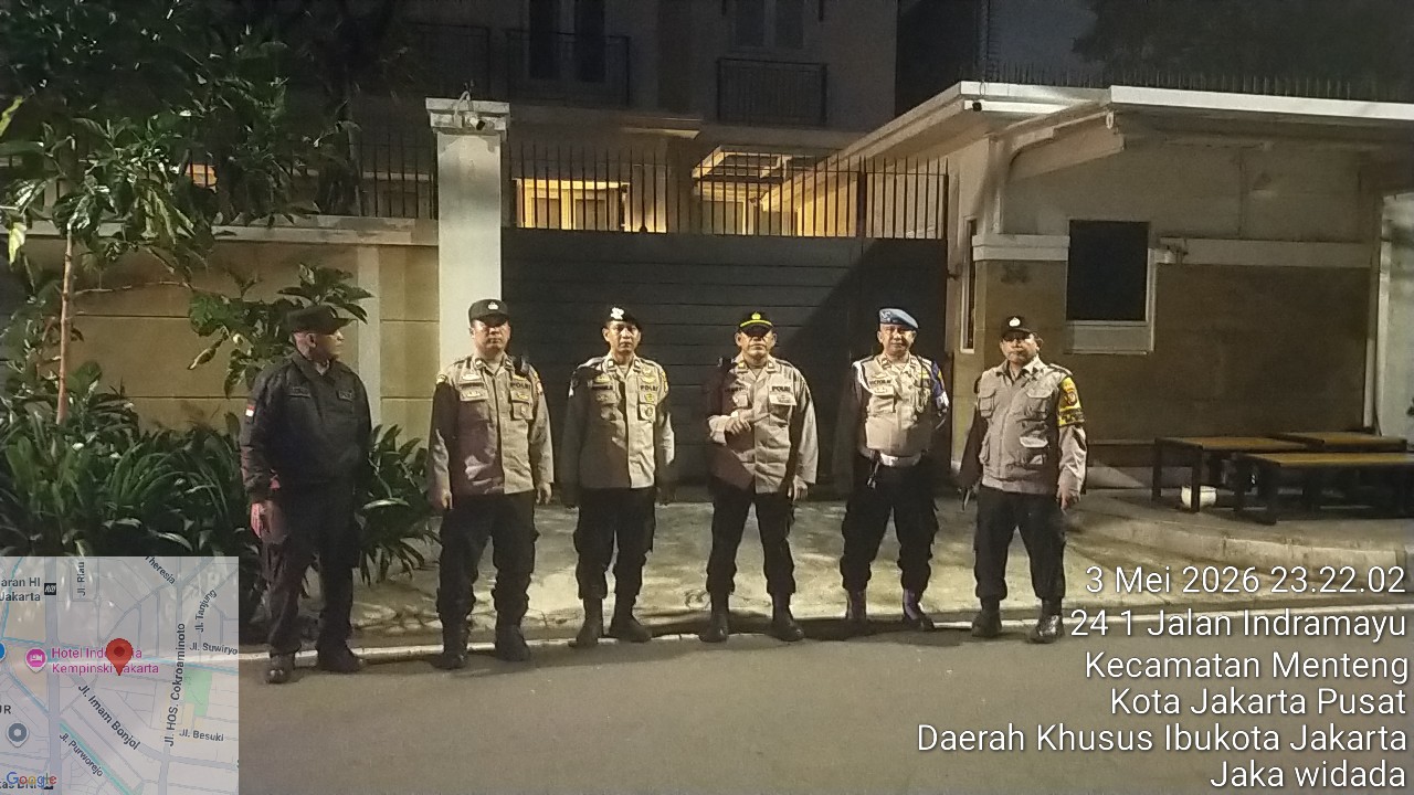 Pengamanan Kediaman Pejabat Diperketat, Patroli Menteng Sisir Jalan Indramayu