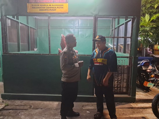 Sambang Dini Hari di Rawasari, Polisi Perkuat Satkamling dan Antisipasi Tawuran Warga