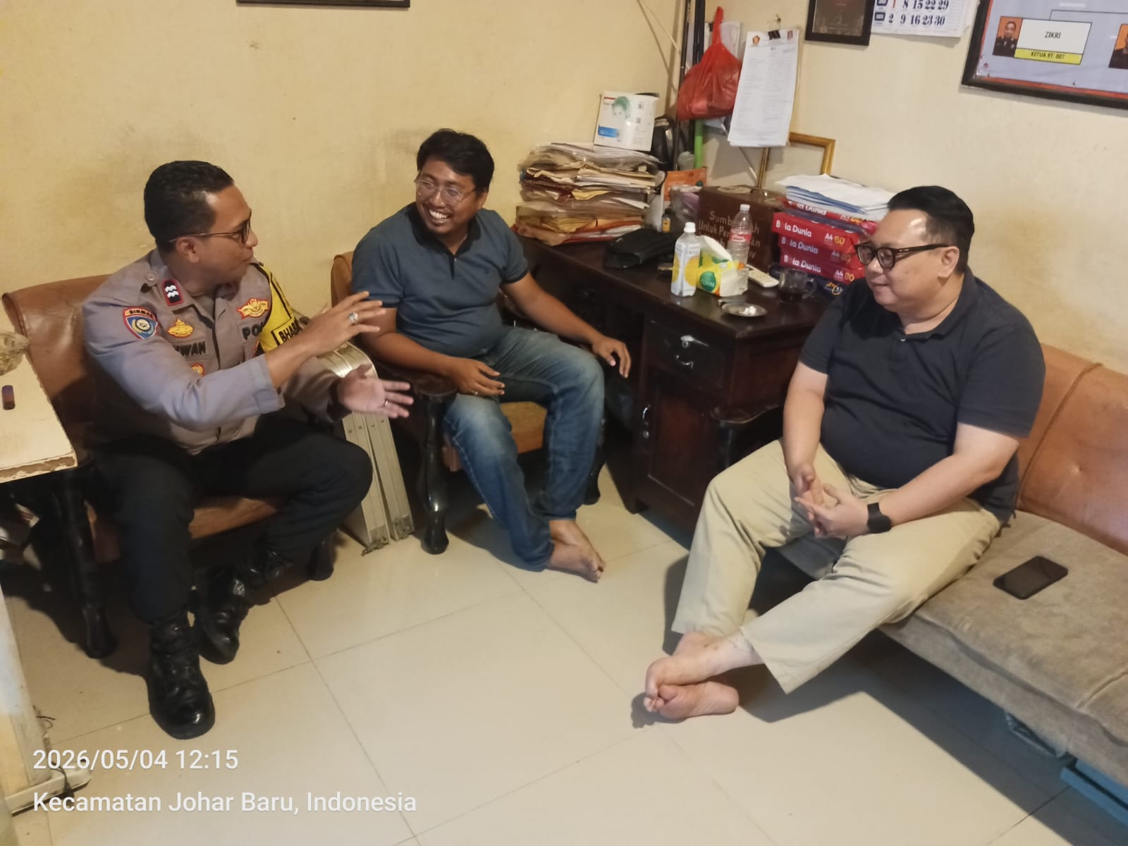 Cooling System dan DDS Sambang RW 07 Kampung Rawa, Polisi Ajak Warga Jaga Kondusifitas