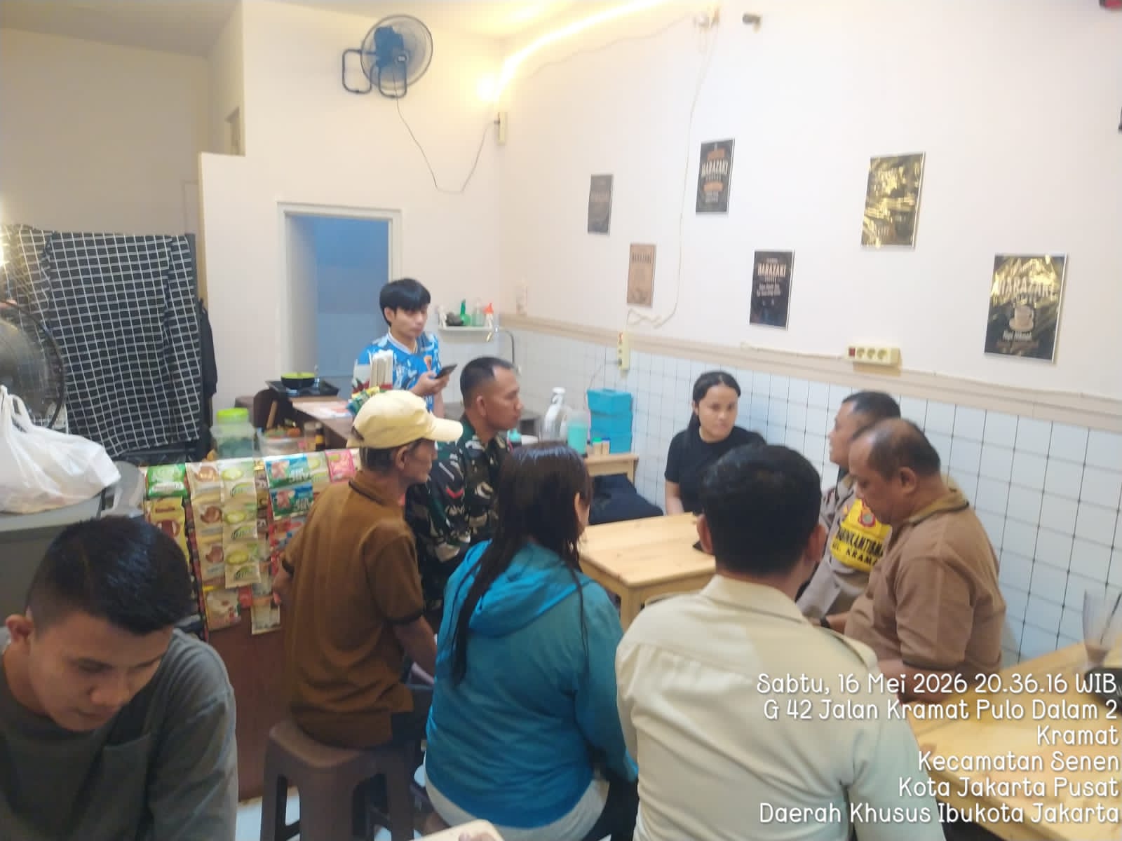 Warga Kramat Keluhkan Kebisingan Kafe 24 Jam, Polisi dan Aparat Mediasi di Lokasi