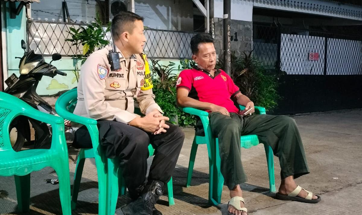 Bhabinkamtibmas Kel. Kebon Kosong Perkuat Deteksi Dini, Gangguan Keamanan Dicegah Sejak Awal