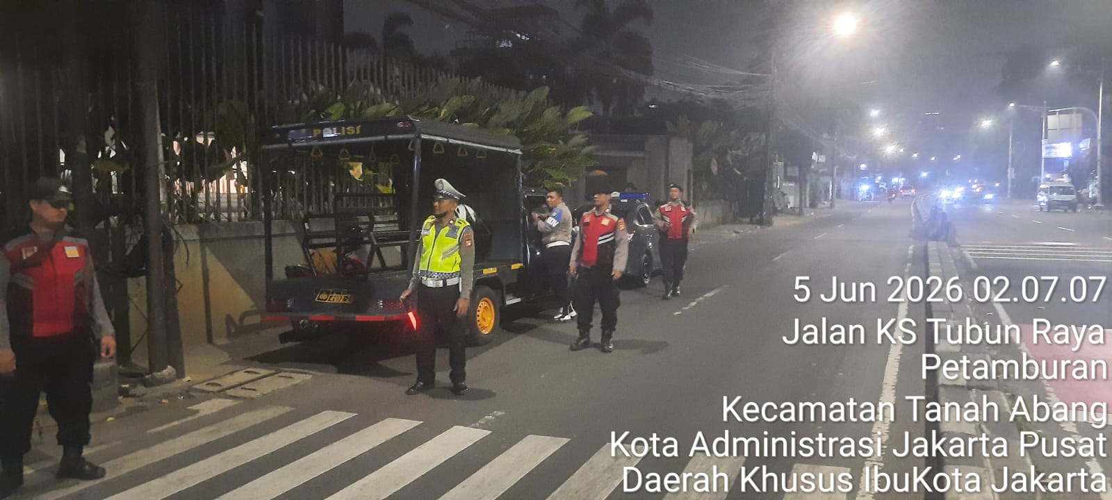 Cegah Gangguan Kamtibmas, Polsek Tanah Abang Intensifkan Patroli Malam Hingga Dini Hari