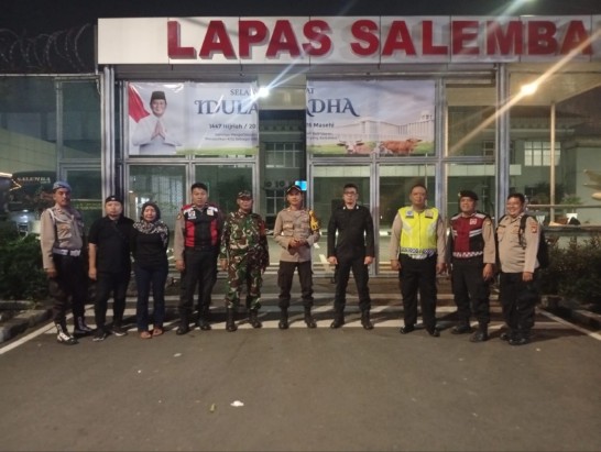 Perkuat Sinergi Keamanan, Patroli Cipkon Polsek Cempaka Putih Sambangi Lapas Salemba