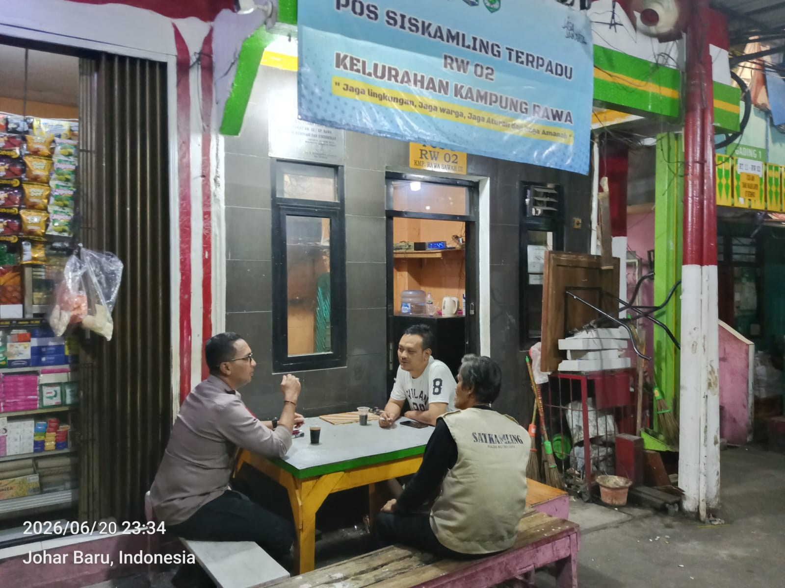 Sinergi Polisi dan Warga Makin Solid, Poskamling RW 02 Perkuat Benteng Keamanan Lingkungan