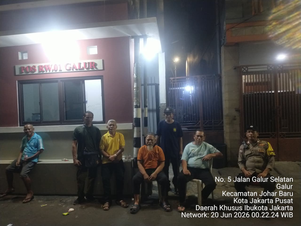 Sambang Pos Kamling RW 01 Galur, Bhabinkamtibmas Perkuat Kesiapan Warga dan Antisipasi Gangguan Kamtibmas