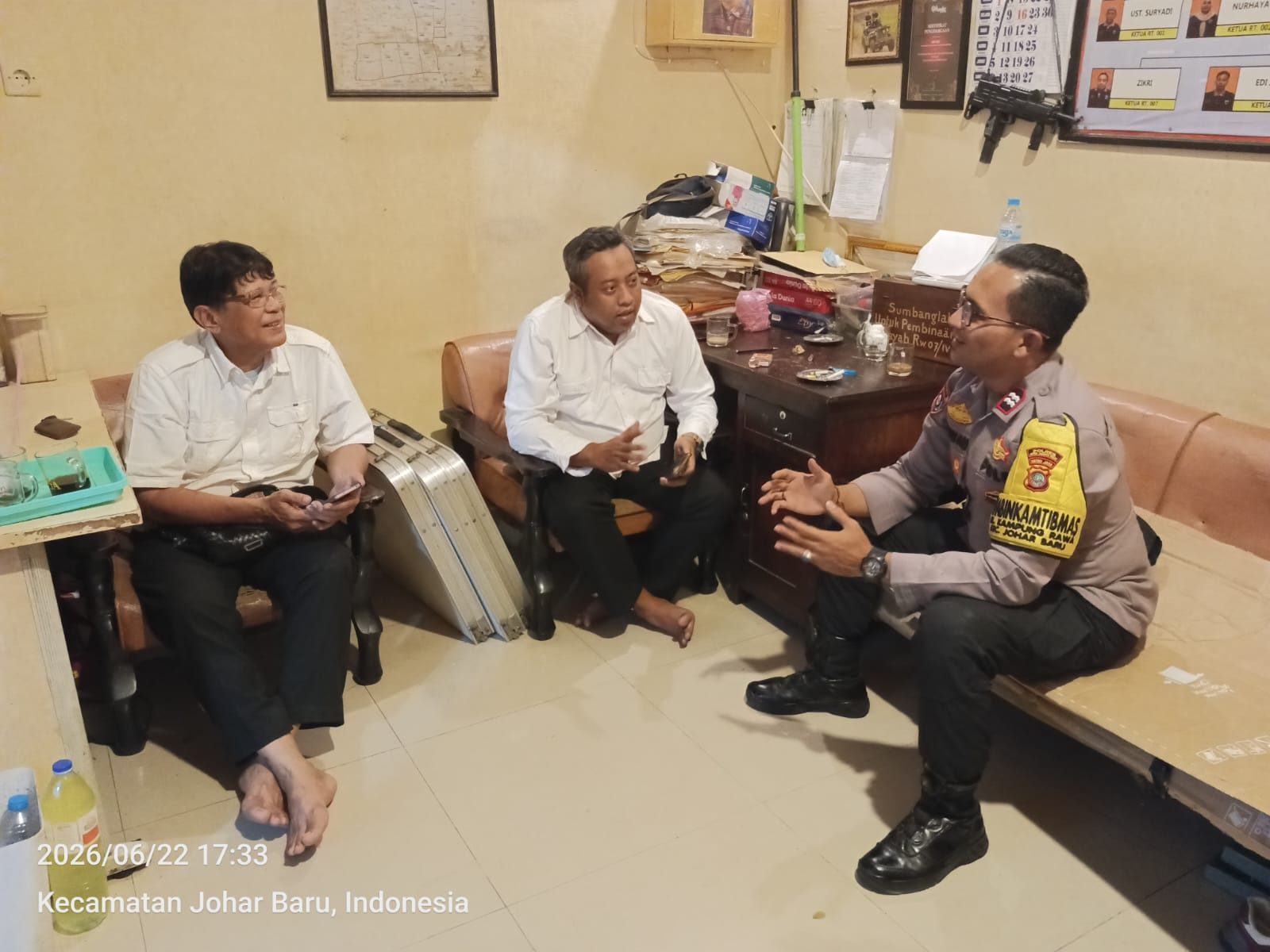 Cooling System dan DDS Sambang RW 07 Kampung Rawa, Perkuat Sinergi Kamtibmas
