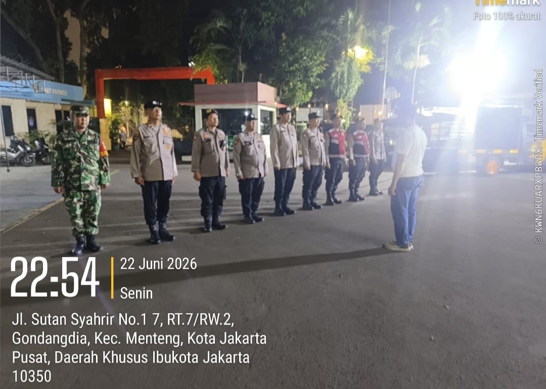 Apel Cipkon Menteng Perkuat Patroli Malam, Antisipasi Tawuran dan Kejahatan Jalanan