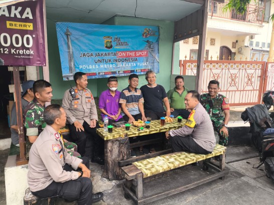 Jaga Jakarta On The Spot, Polsek Cempaka Putih Gandeng Warga Perkuat Deteksi Dini Gangguan Kamtibmas