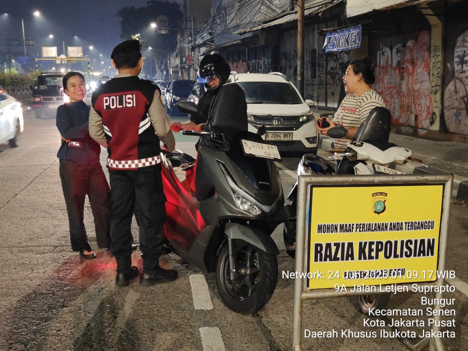Polsek Johar Baru Gelar Operasi Cipta Kondisi, Amankan Motor Tanpa STNK dan Persempit Ruang Gerak Pelaku Kejahatan Jalanan