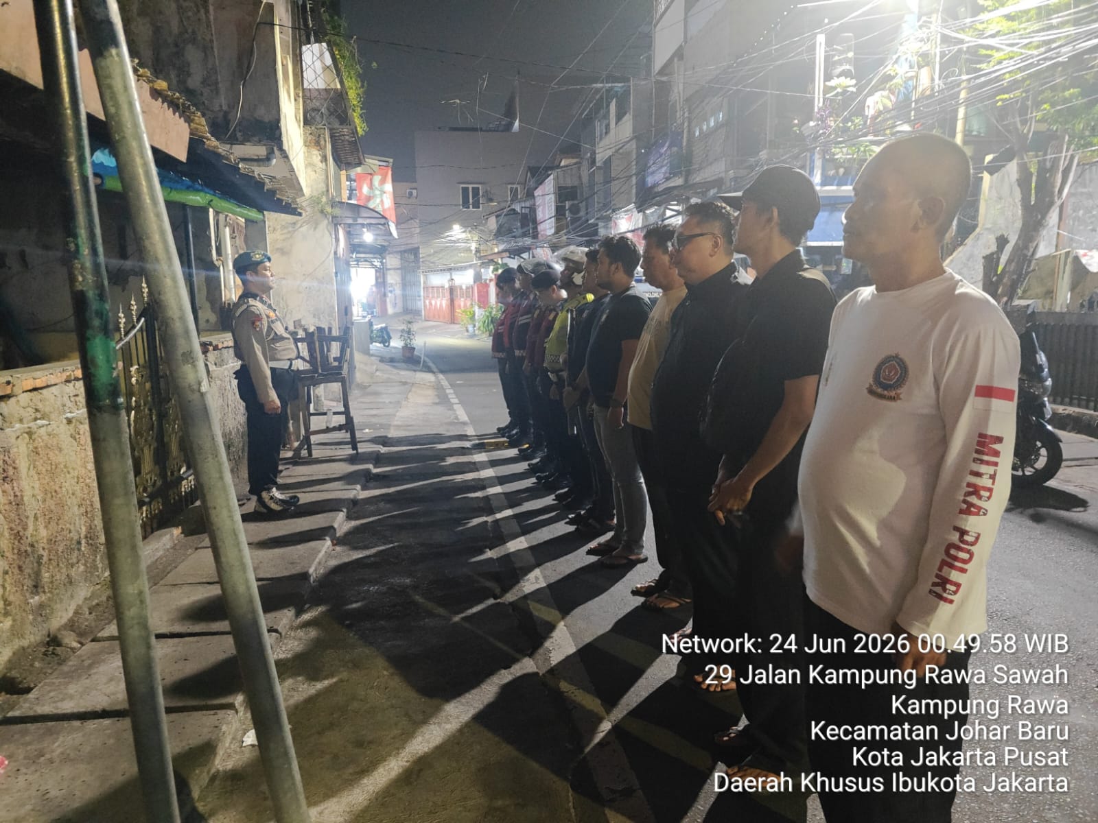 Apel Operasi Cipta Kondisi dengan Sasaran Begal, Narkoba, Sajam dan Kejahatan Jalanan serta Patroli di Wilkum Polsek Johar Baru