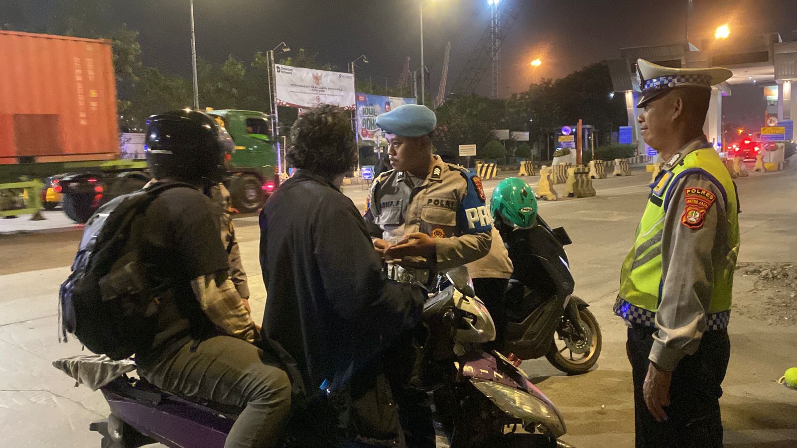 Patroli Jaga Jakarta On The Spot, Polres Priok, Intensifkan Antisipasi Gangguan Kamtibmas di Kawasan Pelabuhan