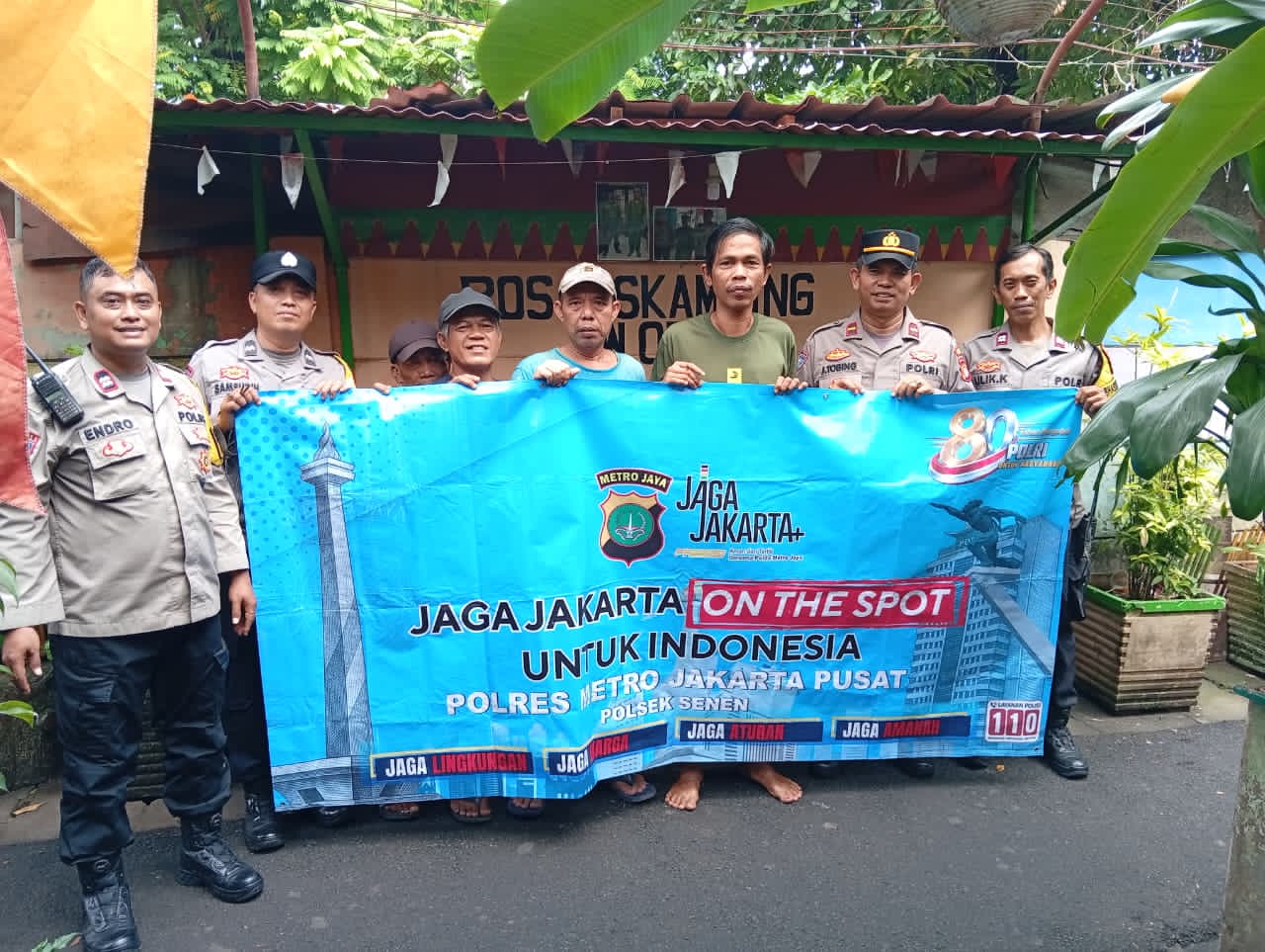 Polsek Senen Gelar Jakarta On The Spot, Ajak Warga Kwitang Aktif Jaga Kamtibmas