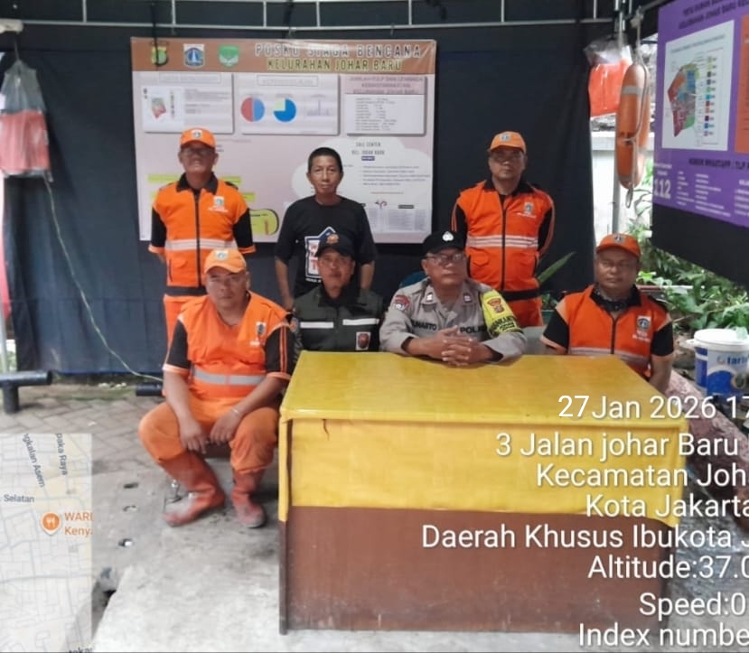 Cooling System di Posko Bencana, Sinergi Tiga Pilar Perkuat Deteksi Dini Gangguan Kamtibmas di Johar Baru