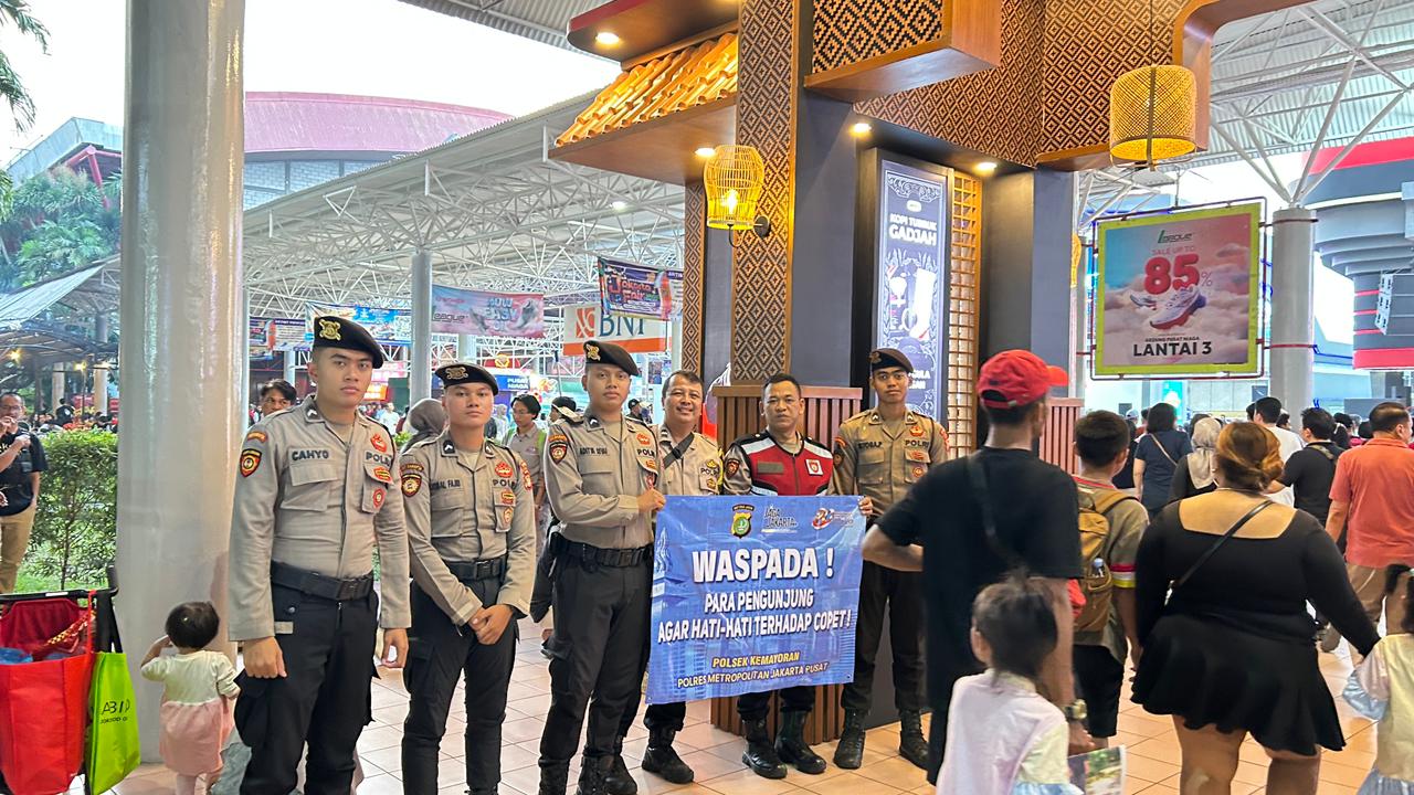 Keamanan Dimulai dari Kesadaran, Polri Melalui Polsek Kemayoran Ajak Pengunjung Jakarta Fair 2026 Tetap Waspada