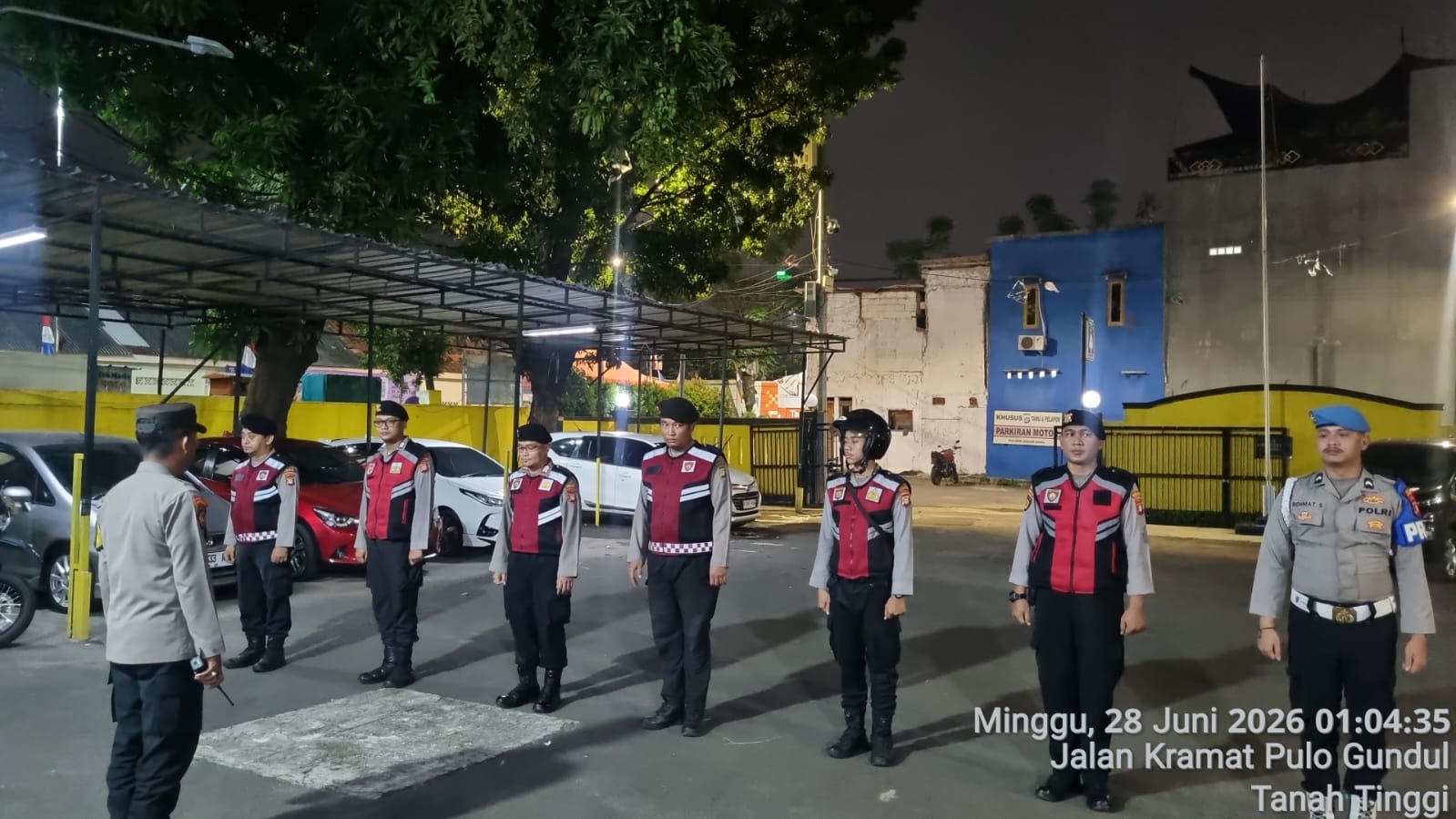 Patroli dan Razia Dini Hari Polsek Johar Baru Jaga Wilayah Tetap Aman dan Kondusif