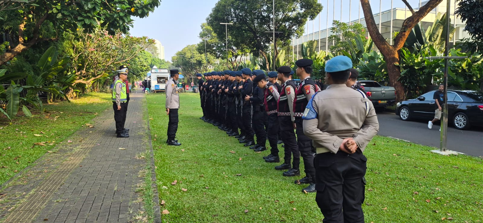 Ratusan Personel Gabungan Siap Amankan Kehadiran Presiden RI pada Puncak Sarasehan Kebangsaan di JICC
