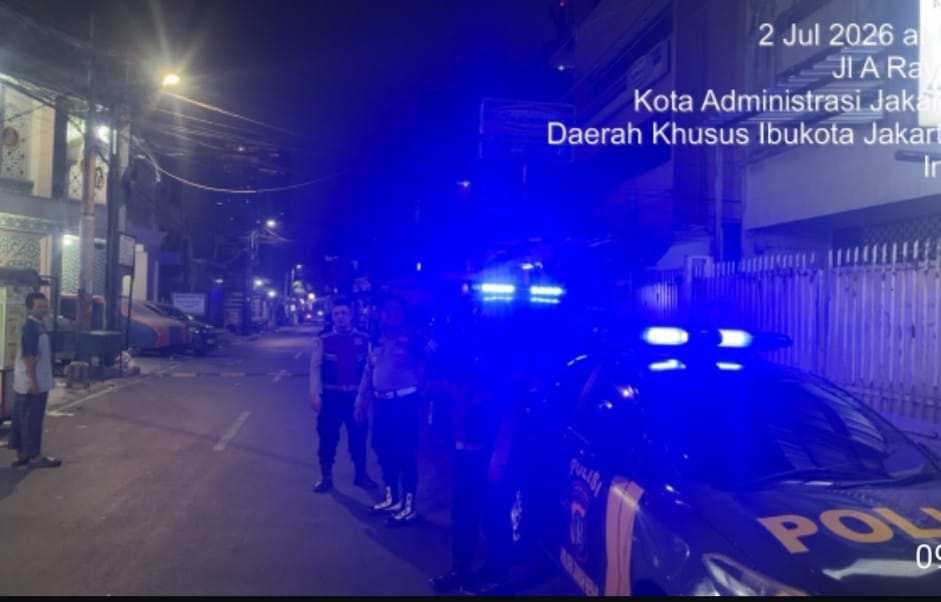 Tingkatkan Patroli Mobile Blue Light Polsek Sawah Besar” Mampu Berikan Rasa Aman Dan Cegah Kejahatan Jelang Dini Hari