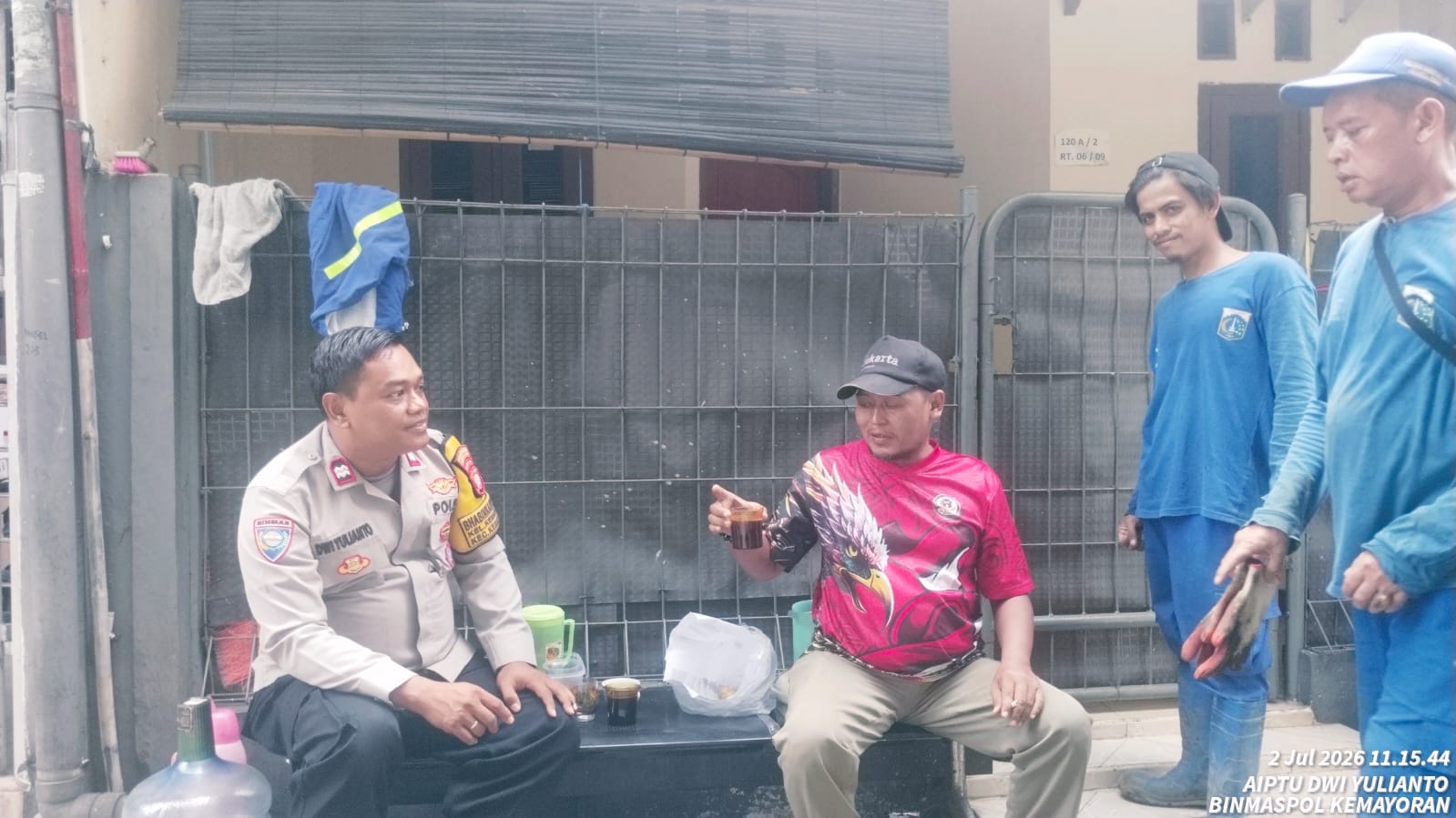 Bhabinkamtibmas Kemayoran Perkuat Cooling System, Gandeng Ketua RT Jaga Lingkungan Tetap Aman