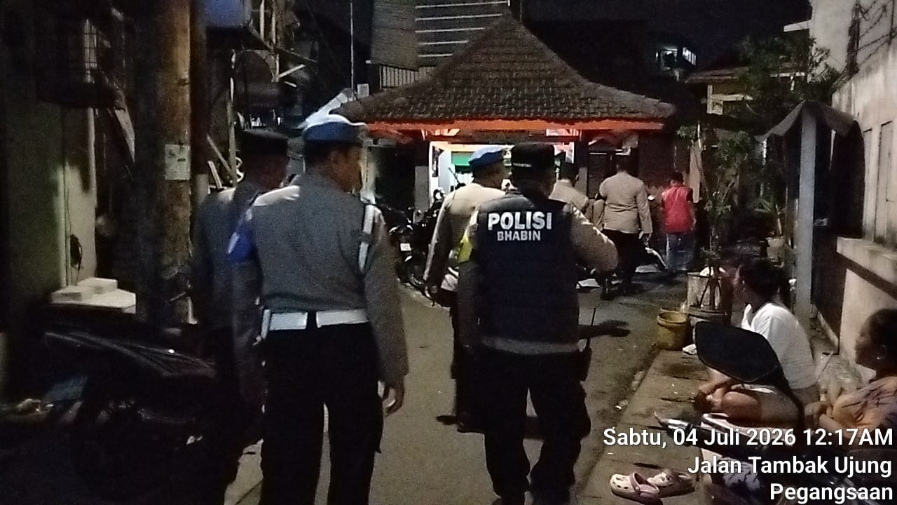 Patroli Jalan Tambak Ujung Diperkuat, Polisi Cegah Tawuran dan Kriminalitas Malam