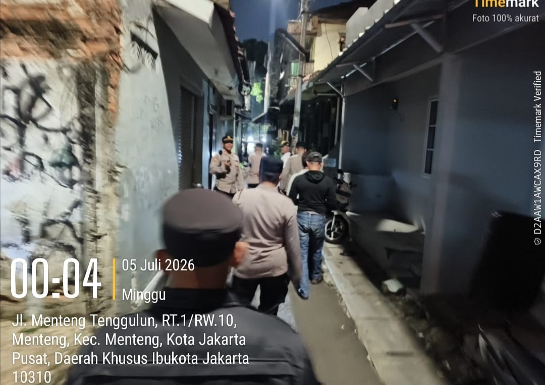 Patroli Malam di Jalan Menteng Sukabumi, Polisi Perkuat Antisipasi Gangguan Kamtibmas