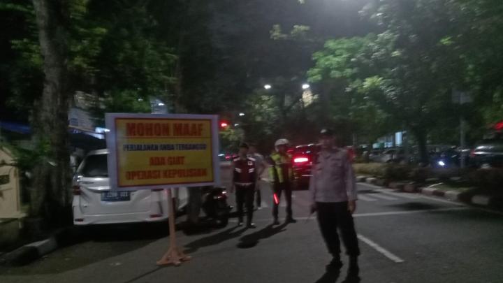 Polsek Senen Gelar Operasi Stasioner Dini Hari, Hasil Razia Nihil Temuan