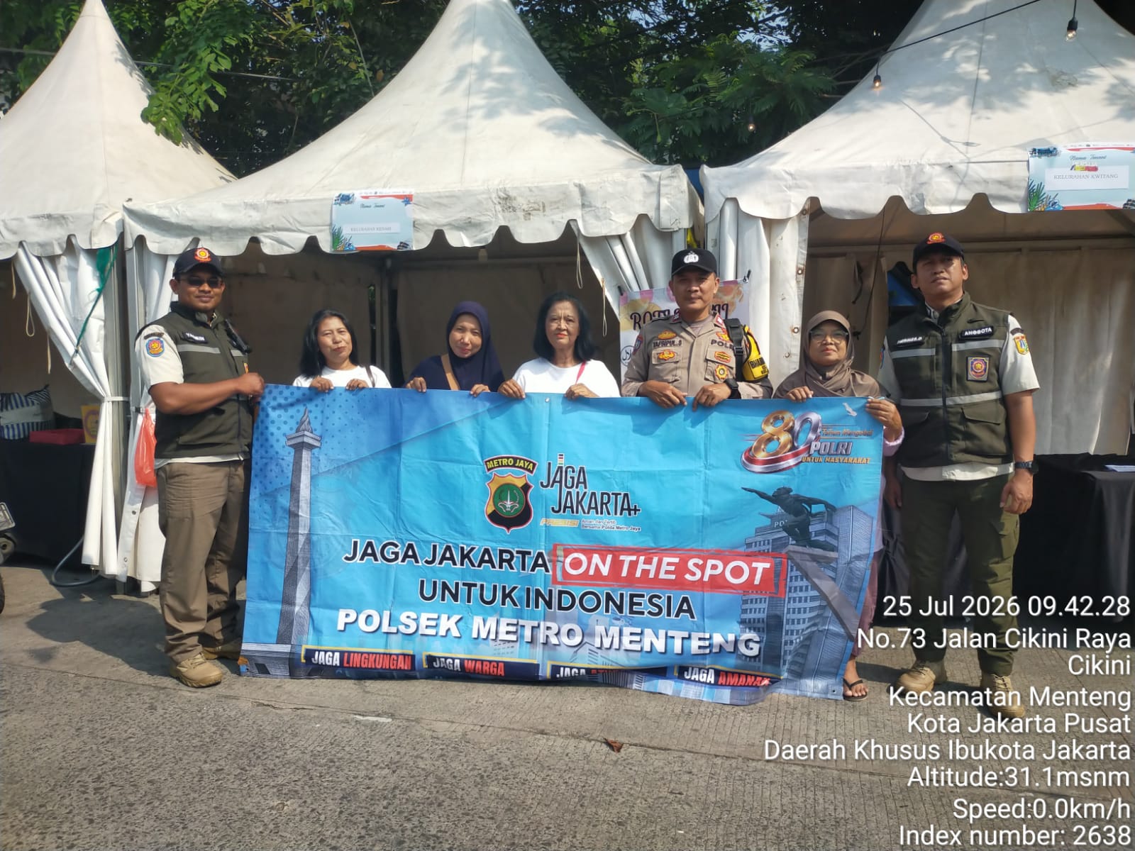 Jaga Jakarta On The Spot Sambangi Pedagang UMKM Festival Kalipasir 2 Menteng